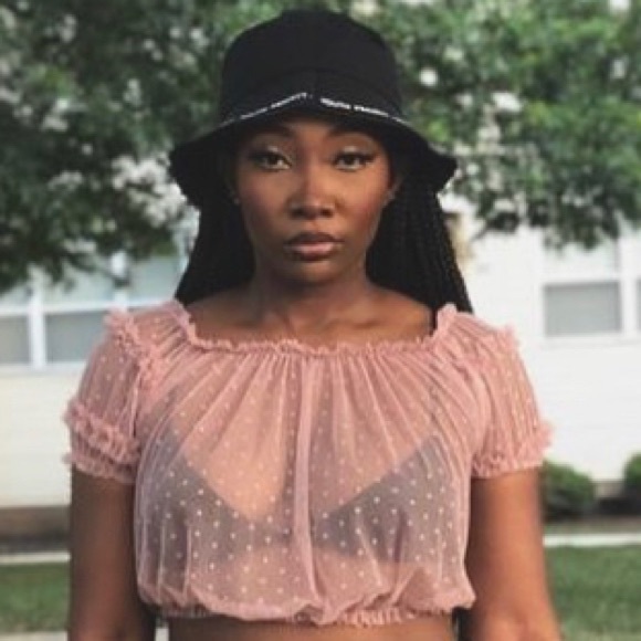 Fashion Nova Tops - Sheer pink top. Purchased from fashion nova in size small.